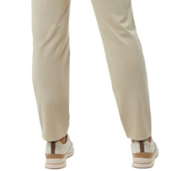 32 DEGREES Ladies Knit Twill Pant XXL-20 Flat Front Elastic Waist Cream 2XL NWT - Picture 5 of 12